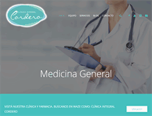 Tablet Screenshot of clinicaintegralcordero.com